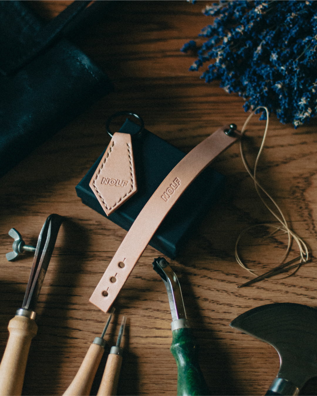 1st Anniv. SET|LEATHER BRACELET & LEATHER KEY HOLDER