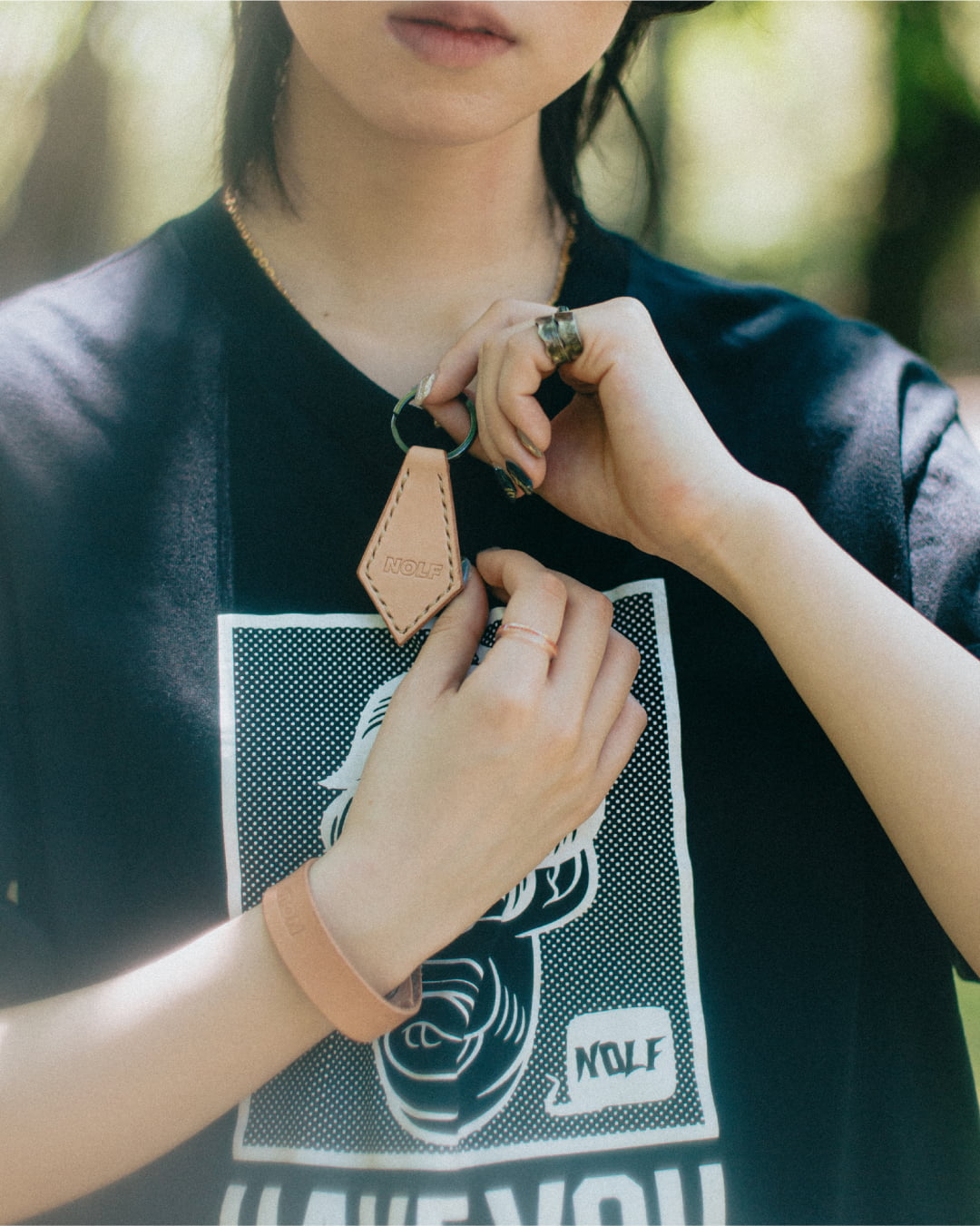 1st Anniv. SET|LEATHER BRACELET & LEATHER KEY HOLDER