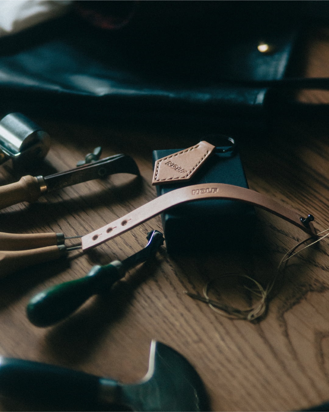 1st Anniv. SET|LEATHER BRACELET & LEATHER KEY HOLDER