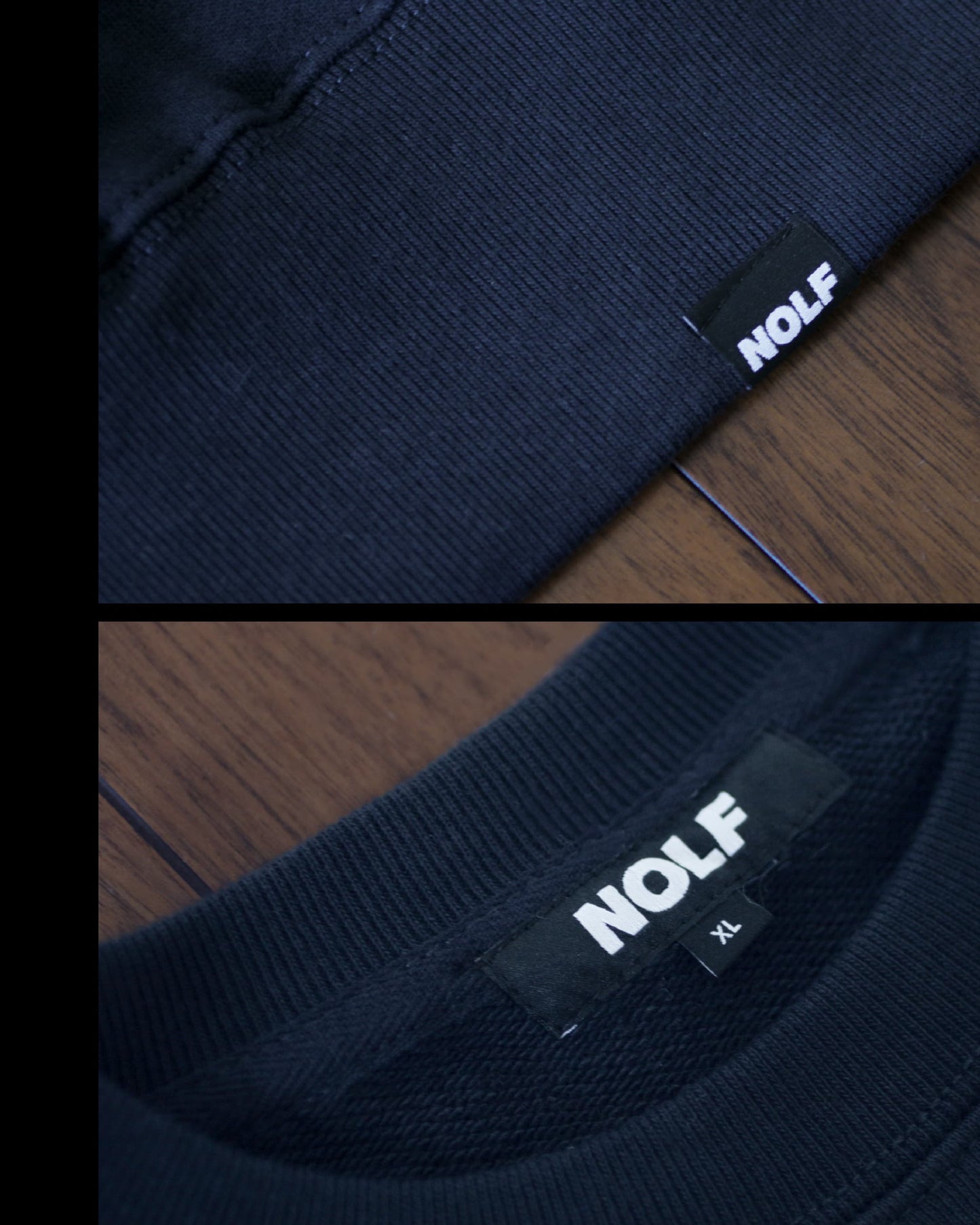 WOLF PATCH CREWNECK SWEATSHIRT